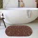 Силиконовый коврик для ванны и душа Bathlux, резиновый и нескользящий, люкс качество, Коричневый - изображение 4
