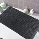 Силіконовий килимок для ванни та душу Bathlux гумовий ПВХ, нековзкий Чорний - зображення 4