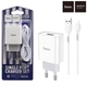 Зарядний пристрій Hoco C81A Smart 1USB 2.1A + кабель Lightning (iPhone), білий - зображення 1