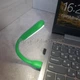 Портативная гибкая Лампа подсветка светодиодная USB Светильник переносной LED LIGHT для ноутбука и для чтения Зеленый - изображение 7