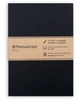 Скетчбук Manuscript Black A5 Чистые 80 страниц с открытым переплетом (M - Black) - изображение 2