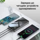 Внешний аккумулятор быстрая беспроводная зарядка 15W Power Bank MT-2030A 20000 мАч Черный (MT-2030A) - изображение 5