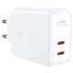 Зарядний пристрій СЗУ Acefast A29 GaN 50W 2xType-C white - зображення 2