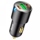 Автомобільний зарядний пристрій Hoco NZ6 45W 2xType-C/USB black - зображення 8