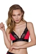 Эластичный топ с кружевом Passion PS001 TOP Красно-черный XL (SO4186) - изображение 1