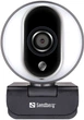Веб-камера Sandberg Streamer Webcam Pro Full HD Autofocus Ring Light Black (134-12) - изображение 1
