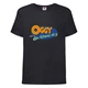 Футболка детская Огги и тараканы (Oggy and cockroaches) черная (top OG blc6) 152 см - изображение 1
