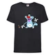 Футболка детская Огги и тараканы (Oggy and cockroaches) черная (top OG blc4) 152 см - изображение 1