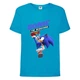 Футболка дитяча Соник удар ногою (SONIC) синя (snc blu-1) 152 см - зображення 1