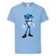 Футболка детская Соник искрит (SONIC) голубая (snc sbl-05) 164 см - изображение 1