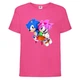 Футболка детская Соник и Эми (SONIC) розовая (snc pnc-04) 128 см - изображение 1