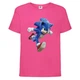 Футболка детская Соник бежит (SONIC) розовая (snc pnc-01) 104 см - изображение 1