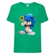 Футболка дитяча Соник з квіткою (SONIC) зелена (snc grn-9) 140 см - зображення 1