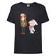 Футболка детская Гравити Фолз Венди и Диппер 2 (Gravity Falls Vendy and Dipper 2) черная (GF blc-3) 104 см - изображение 1