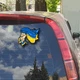 Наклейка автомобильная "Флаг Украины" 18х15 см DU-GARA (tab-0058) - изображение 2