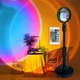Светильник проекционный Sunset Lamp RGB с пультом на штативе USB проектор атмосферная лампа разноцветная - изображение 1