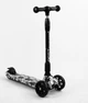Самокат трехколесный Best Scooter MAXI складной, колеса PU со светом. Skulls and flowers (105402) - изображение 1