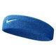 Пов'язка на голову Nike Swoosh Headband для фітнесу синій (N.NN.07.402.OS) - зображення 1
