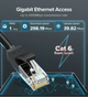 Патч корд UGREEN NW102 сетевой кабель 1000 Mбит\с Ethernet RJ45 Cat 6 круглый 20М Black (20166) - изображение 7