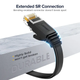 Высокоскоростной интернет кабель UGREEN NW102 Cat6 Ethernet Lan сетевой шнур патч-корд RJ45 0.5 м (50172) - изображение 6