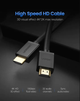 Кабель видео Ugreen HDMI 1.4 Full HD 60 Hz 3D 10М Black (HD104) - изображение 2