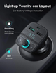 Автомобильное зарядное устройство для телефона UGREEN Bluetooth FM Transmitter Black (CD229) - изображение 4