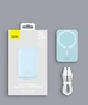 Внешний аккумулятор с беспроводной зарядкой Baseus Magnetic 20W 6000mAh для iPhone 12/13/14 Blue - изображение 5
