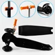 Самокат-велобег 3в1 Best Scooter колеса PU со светом, сидение, родительская ручка. Black (106695) - изображение 6