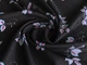 Ткань Лен с вискозой лиственный дуэт, черный, пог. м. (л39, 2009060, д2 цв2) - изображение 2