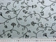 Ткань Диско флок цветочное настроение, серо-голубой, пог. м. (д60, 2008019B, цв2) - изображение 3