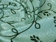 Ткань Диско флок цветочное настроение, ментоловый, пог. м. (д60, 2008019B, цв4) - изображение 2