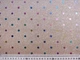 Ткань Диско фойл горошек 7 мм, бежевый, пог. м. (д62, 2008019A, цв5) - изображение 3