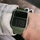 Наручные часы с акриловым стеклом Casio CA-53WF-3BDF Зеленые с черным - изображение 9