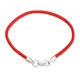 Шнурок на руку с серебряным замком Jewel-case Красный 4009-kr 22.0 - изображение 1