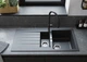 Кухонная мойка HANSGROHE 43357170 S520-F530 черный графит - изображение 3