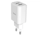 Адаптер сетевой Hoco Victoria C62A, 2USB, 2.1А, белый - изображение 1