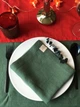 Льняная новогодняя скатерть ZHDANOVA BAGS&HOME зелёная хвойная - изображение 6