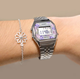 Женские наручные часы CASIO LA680WA-2C Серебро\цветы со светодиодной подсветкой (001) - изображение 3