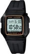 Мужские наручные часы Casio F-201WA-9A Черное с желтым - изображение 5