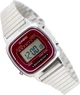 Женские наручные часы Casio LA670WA-4 Серебро\красный - изображение 8
