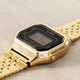 Женские наручные часы CASIO LA680WGA-1 Желтое золото\черный классические - изображение 1