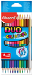Карандаши цветные Maped Color Peps Duo двухсторонние 12шт 24 цвета (MP.829600) - изображение 1