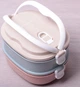 Ланч-бокс Kamille Food Box 2 емкости по 700мл, 20х14.5х13.5см - изображение 2