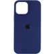 Чехол Silicone Case Full Protective (AA) для Apple iPhone 13 Pro (6.1") Синий / Deep navy Без бренда - изображение 3