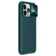 Кожаная накладка Nillkin Camshield Leather (шторка на камеру) для Apple iPhone 13 Pro Max (6.7") Зеленый / Green - изображение 1