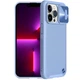 Кожаная накладка Nillkin Camshield Leather (шторка на камеру) для Apple iPhone 13 Pro Max (6.7") Сиреневый / Purple - изображение 6