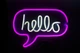 Неоновый светильник настенно-потолочный ночник- Надпись "HELLO", 43*31 см, 3 AA (141417) - изображение 3