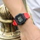Часы наручные Casio W-218H-4BVD, серого цвета с черным и красным. - изображение 3