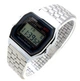 Мужские Наручные часы Casio A-159WA-N1DF Серебристые с черным - изображение 1