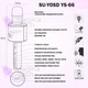 Микрофон Караоке беспроводной Su-Yosd YS-66 Чёрный bluetooth колонка 2в1 RGB LED Подсветка Детский Профессиональный - изображение 11